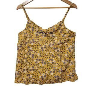 NWT ModCloth Sparuced Up Summer Sleeveless Top Beachy Vacation Linen‎ Blend - S